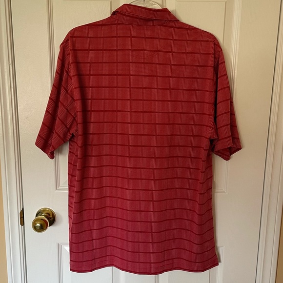 GREG NORMAN Men’s Red Collared Golf Shirt Medium - Picture 6 of 11
